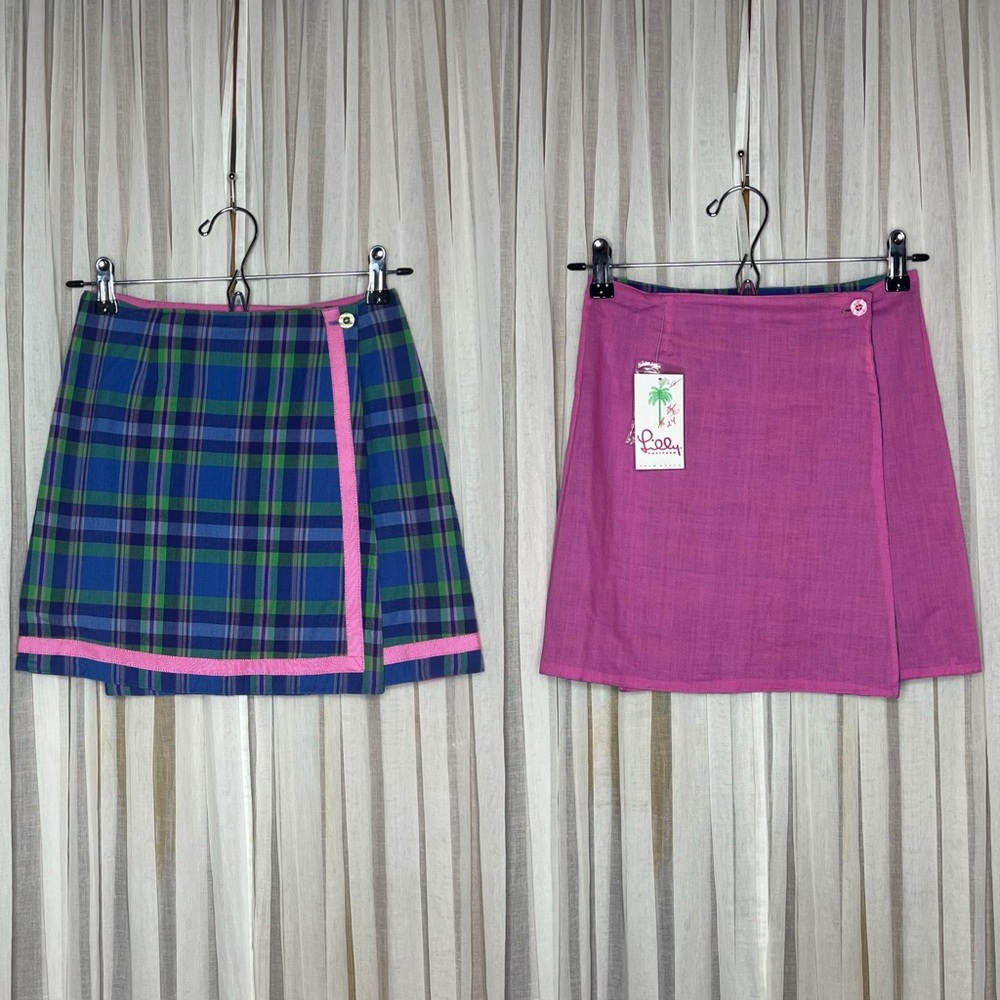 NWT Lilly Pulitzer Halley Reversible Wrap Mini Skirt